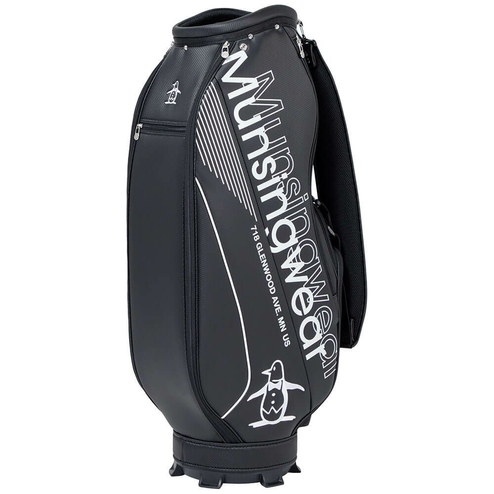 マンシングウェア Munsingwear　メンズ 軽量モデル キャディバッグ MG5FCB03M BK00 ブラック　2025年モデル ブラック 詳細2