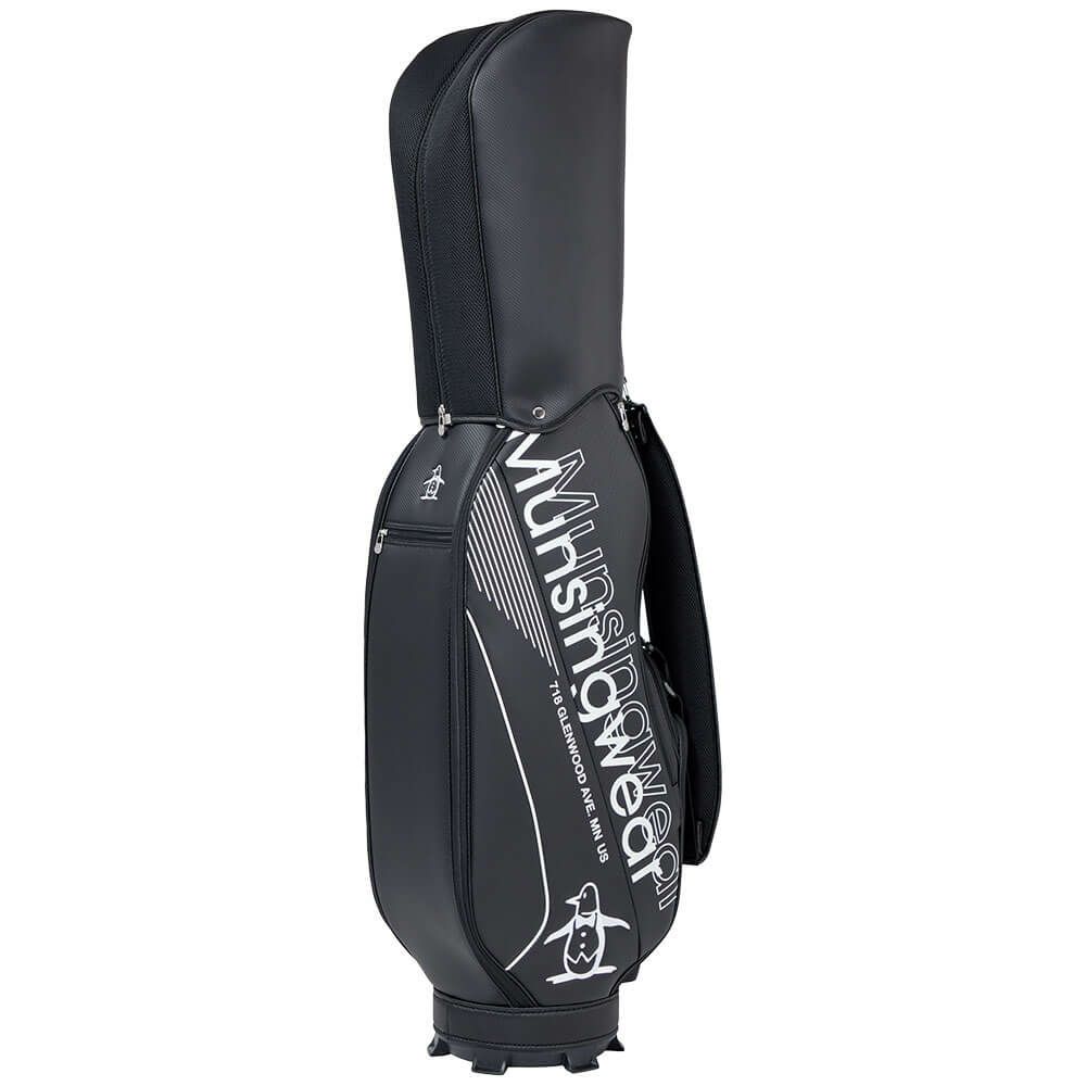 マンシングウェア Munsingwear　メンズ 軽量モデル キャディバッグ MG5FCB03M BK00 ブラック　2025年モデル ブラック 詳細4