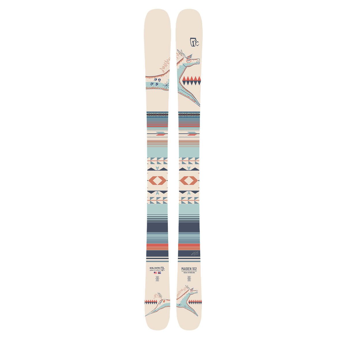 アイスランティック ICELANTIC　MAIDEN 102 メイデン102　スキー板 単品 2025-2026 詳細2