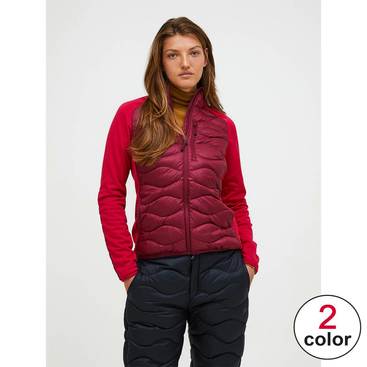ピークパフォーマンス PEAK PERFORMANCE　スキー スノーボードウェア インナー ウィメンズヘリウムダウンハイブリッドジャケット W Helium Down Hybrid Jacket G79839 2025-2026
