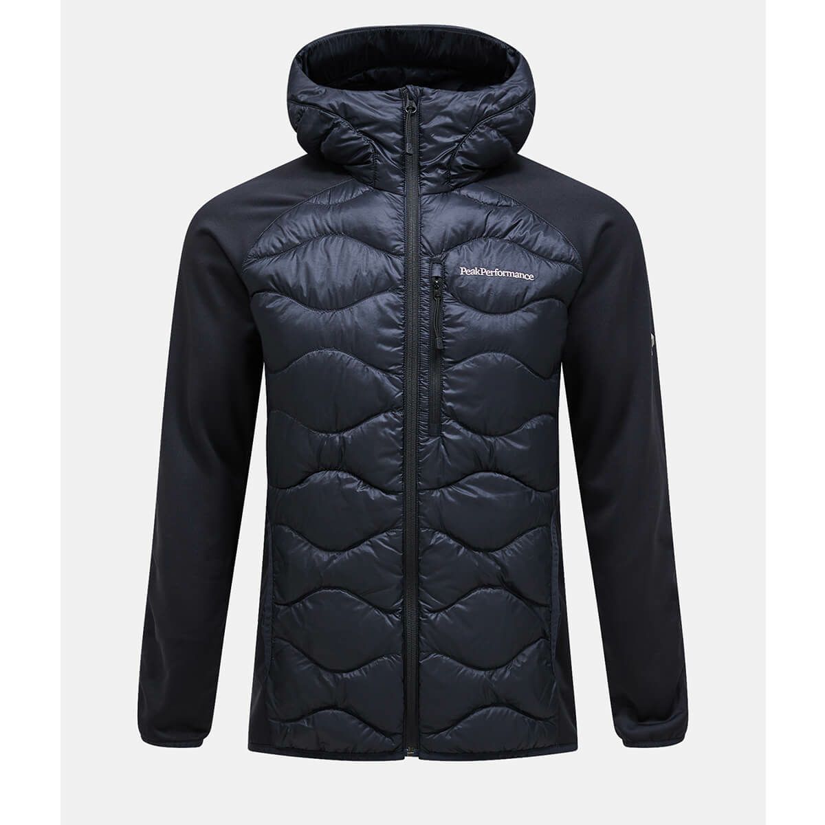 ピークパフォーマンス PEAK PERFORMANCE　スキーウェア インナー メンズヘリウムダウンハイブリットフーディー M Helium Down Hybrid Hood G79844 2025-2026 BLACK  詳細2