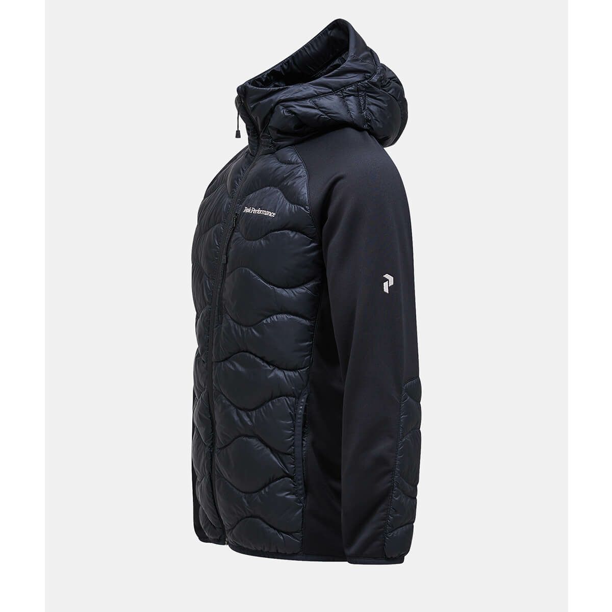 ピークパフォーマンス PEAK PERFORMANCE　スキーウェア インナー メンズヘリウムダウンハイブリットフーディー M Helium Down Hybrid Hood G79844 2025-2026 BLACK  詳細3