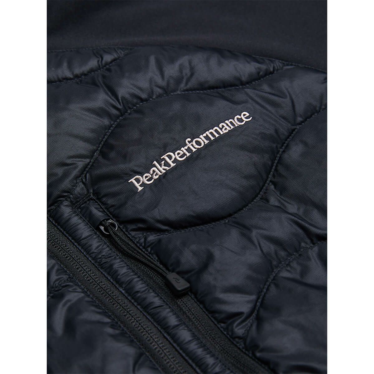 ピークパフォーマンス PEAK PERFORMANCE　スキーウェア インナー メンズヘリウムダウンハイブリットフーディー M Helium Down Hybrid Hood G79844 2025-2026 BLACK  詳細7