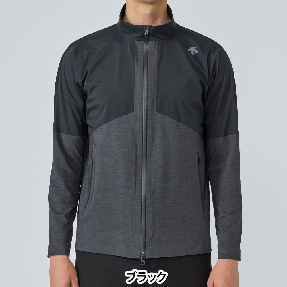 デサントゴルフ DESCENTE GOLF　メンズ 無縫 長袖 フルジップ ジャケット DG5FJK01M　2025年モデル ブラック 詳細1