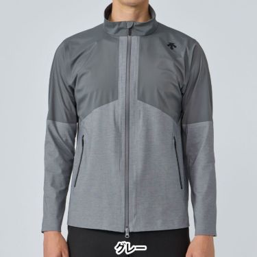 デサントゴルフ DESCENTE GOLF　メンズ 無縫 長袖 フルジップ ジャケット DG5FJK01M　2025年モデル グレー 詳細1