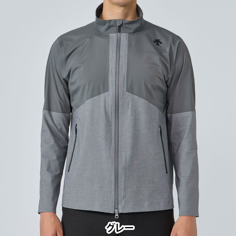 デサントゴルフ DESCENTE GOLF　メンズ 無縫 長袖 フルジップ ジャケット DG5FJK01M　2025年モデル グレー 詳細1