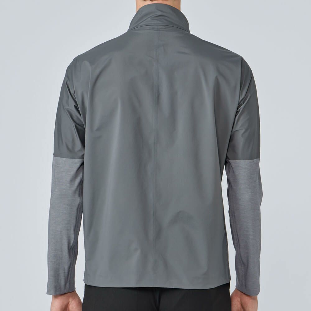 デサントゴルフ DESCENTE GOLF　メンズ 無縫 長袖 フルジップ ジャケット DG5FJK01M　2025年モデル グレー 詳細2