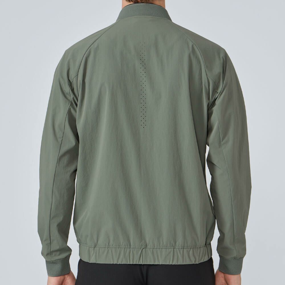 デサントゴルフ DESCENTE GOLF　メンズ 長袖 フルジップ ジャケット DG5SJK00M　2025年モデル カーキ 詳細2