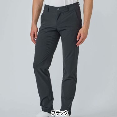 デサントゴルフ DESCENTE GOLF　メンズ ロゴデザイン ロングパンツ DG5FLP03M　2025年モデル ブラック 詳細1