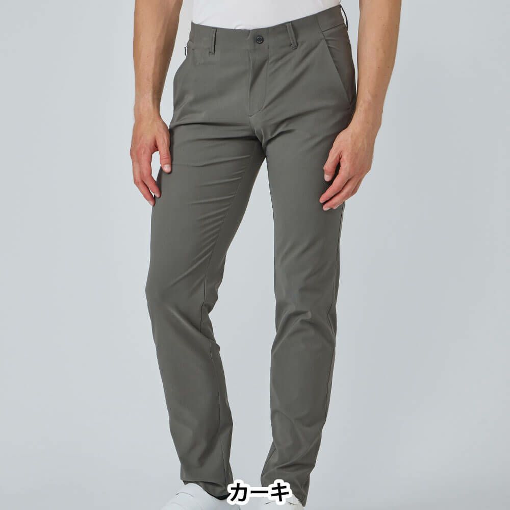 デサントゴルフ DESCENTE GOLF　メンズ ロゴデザイン ロングパンツ DG5FLP03M　2025年モデル カーキ 詳細1