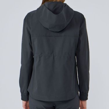 デサントゴルフ DESCENTE GOLF　レディース 長袖 フルジップ フーディー ジャケット DG5FJK01M　2025年モデル ブラック 詳細2