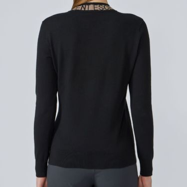 デサントゴルフ DESCENTE GOLF　レディース 長袖 モックネック セーター DG5FST51L　2025年モデル ブラック 詳細2