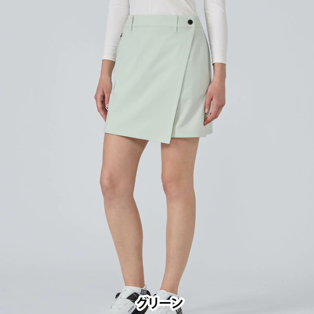 デサントゴルフ DESCENTE GOLF　レディース ラップスカート DG5FSK51L　2025年モデル グリーン 詳細1