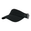 デサントゴルフ DESCENTE GOLF　レディース ロゴエンボス入り 後ゴムアジャスト サンバイザー DG5FCP50L BK00 ブラック　2025年モデル
