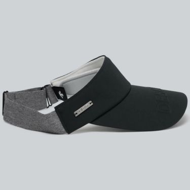 デサントゴルフ DESCENTE GOLF　レディース ロゴエンボス入り 後ゴムアジャスト サンバイザー DG5FCP50L BK00 ブラック　2025年モデル 詳細3