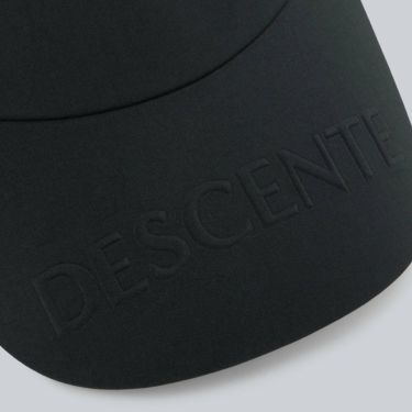デサントゴルフ DESCENTE GOLF　レディース ロゴエンボス入り 後ゴムアジャスト サンバイザー DG5FCP50L BK00 ブラック　2025年モデル 詳細5