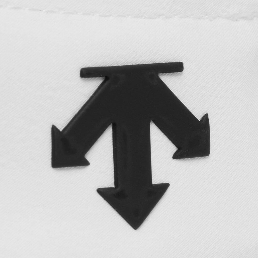 デサントゴルフ DESCENTE GOLF　レディース ロゴエンボス入り 後ゴムアジャスト サンバイザー DG5FCP50L WH00 ホワイト　2025年モデル 詳細4