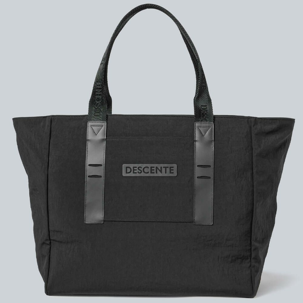 デサントゴルフ DESCENTE GOLF　大容量 ジップ付き トートバッグ 27L DG5FTT30U BK00 ブラック　2025年モデル 詳細1