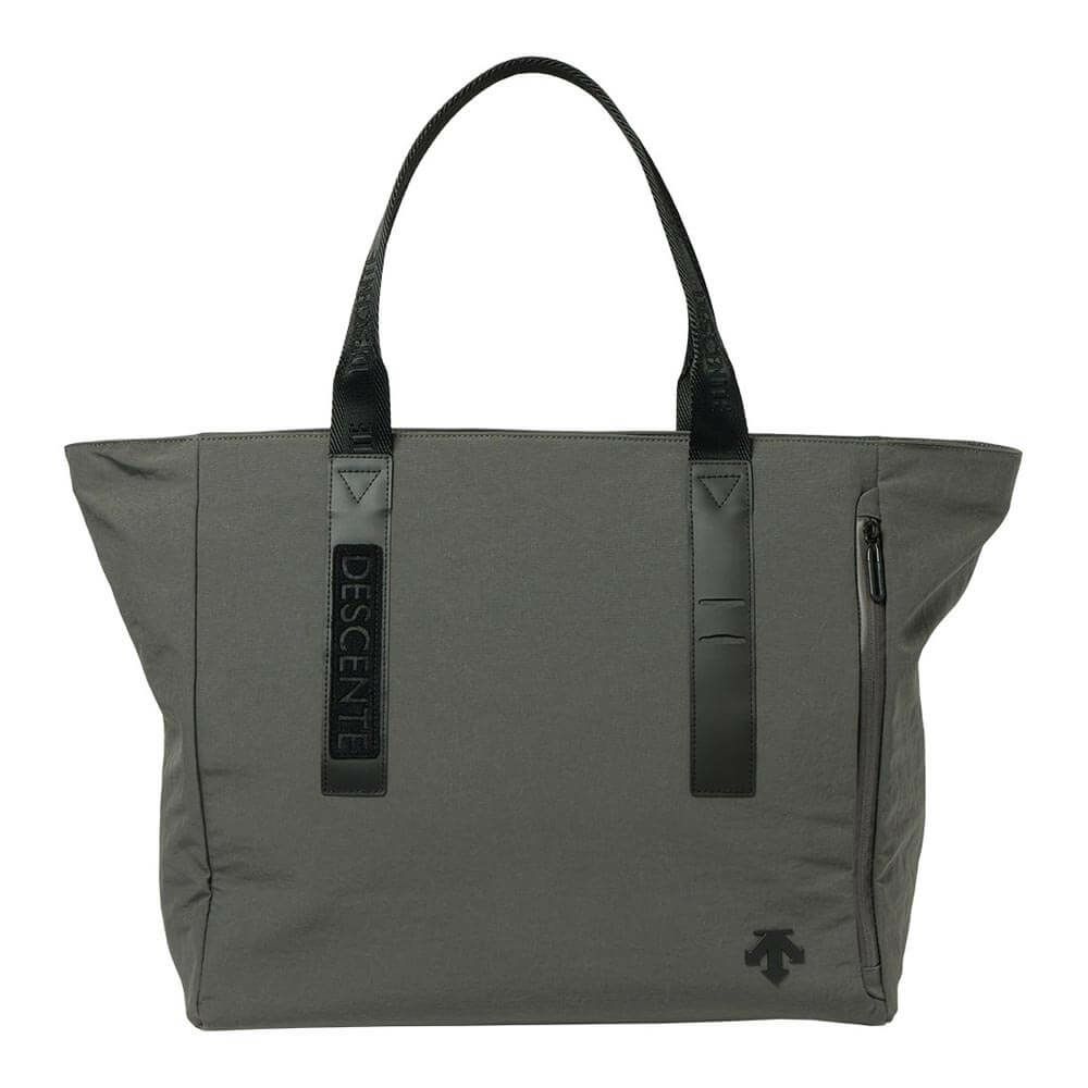 デサントゴルフ DESCENTE GOLF　大容量 ジップ付き トートバッグ 27L DG5FTT30U GY00 グレー　2025年モデル