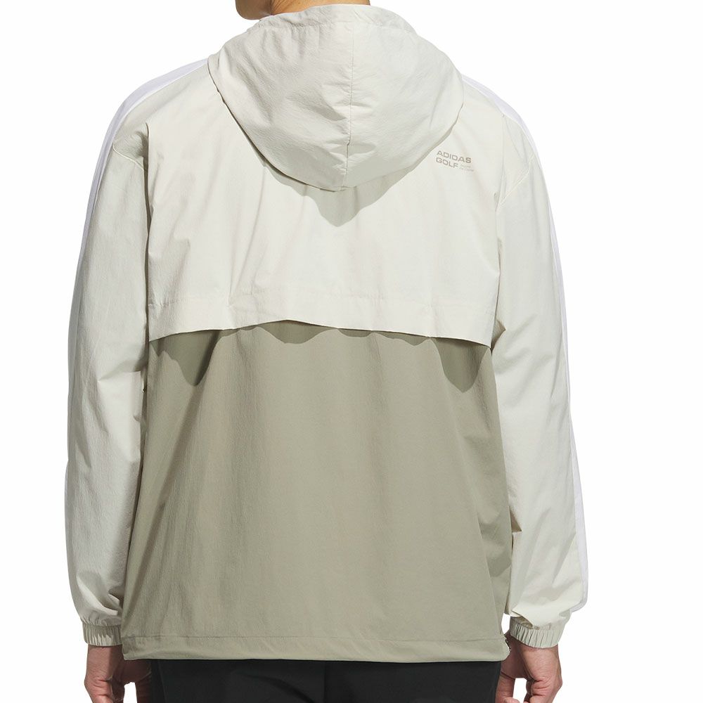 アディダス adidas　メンズ クオータージップ フード 長袖 プルオーバー JUW87　2025年モデル ホワイト 詳細8