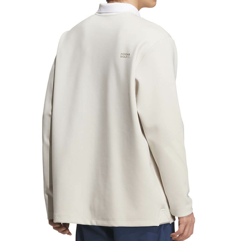 アディダス adidas　メンズ ビヨンド ザ コース カラーブロック 長袖 ポロシャツ JUW95　2025年モデル アルミナ 詳細3