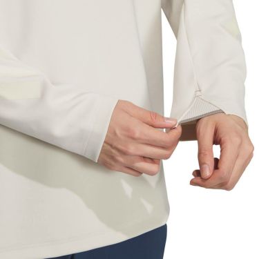 アディダス adidas　メンズ ビヨンド ザ コース カラーブロック 長袖 ポロシャツ JUW95　2025年モデル アルミナ 詳細6