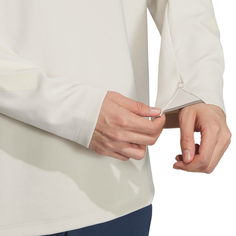 アディダス adidas　メンズ ビヨンド ザ コース カラーブロック 長袖 ポロシャツ JUW95　2025年モデル アルミナ 詳細6