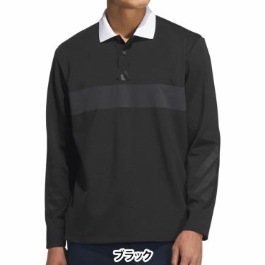 アディダス adidas　メンズ ビヨンド ザ コース カラーブロック 長袖 ポロシャツ JUW95　2025年モデル 詳細10