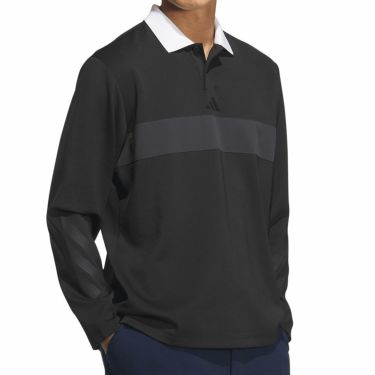 アディダス adidas　メンズ ビヨンド ザ コース カラーブロック 長袖 ポロシャツ JUW95　2025年モデル 詳細12