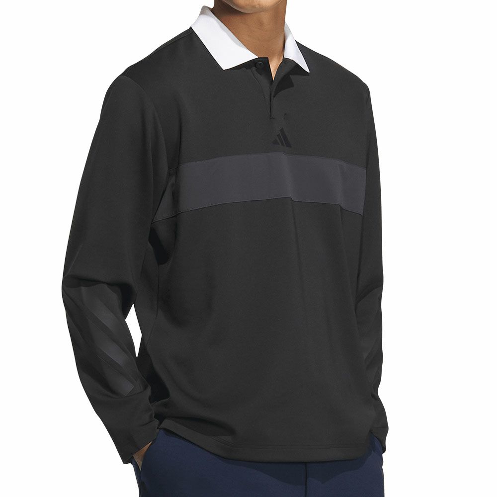 アディダス adidas　メンズ ビヨンド ザ コース カラーブロック 長袖 ポロシャツ JUW95　2025年モデル 詳細12