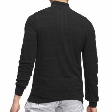 アディダス adidas　メンズ アディゼロ 長袖 ハーフジップ セーター JVU55　2025年モデル ブラック 詳細3