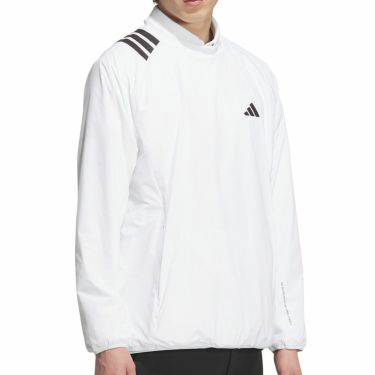 アディダス adidas　メンズ 撥水 スリーストライプス 長袖 プルオーバーウィンド JVU99　2025年モデル 詳細9