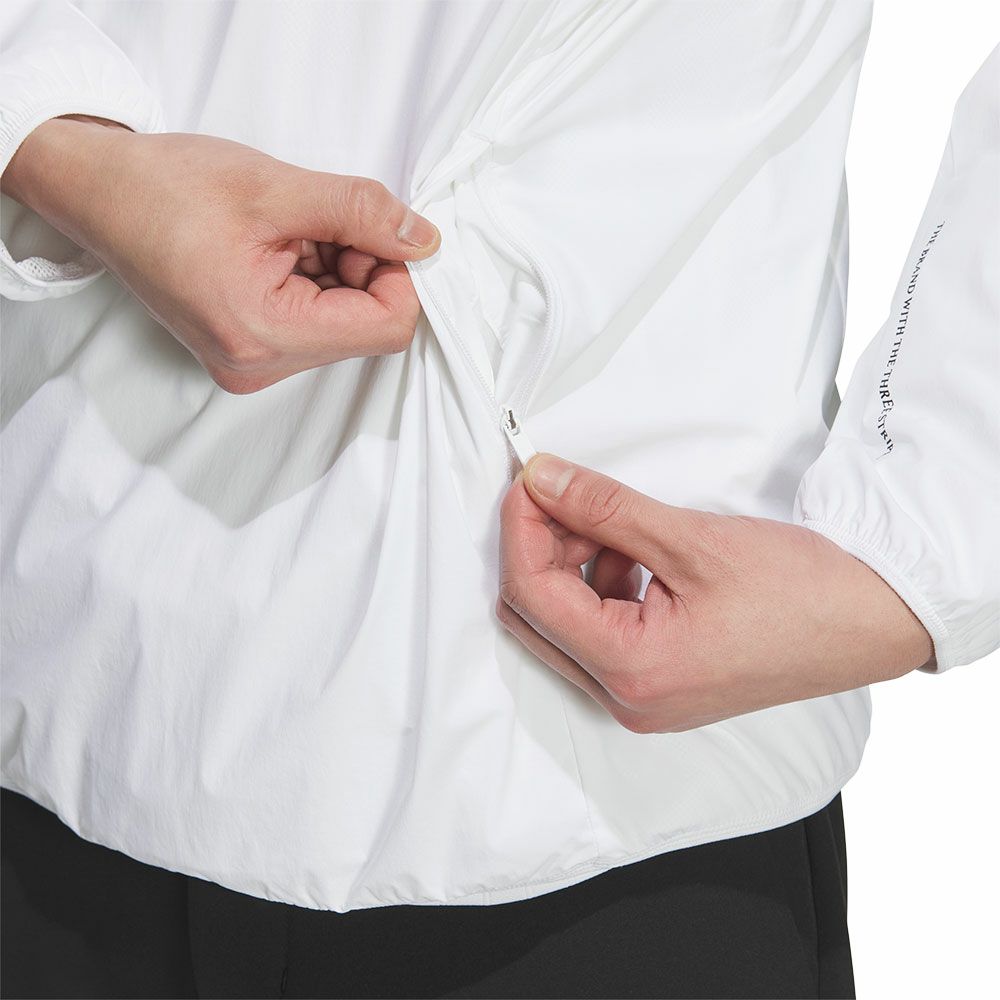 アディダス adidas　メンズ 撥水 スリーストライプス 長袖 プルオーバーウィンド JVU99　2025年モデル 詳細10