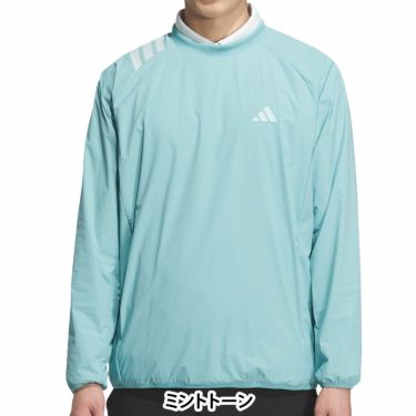 アディダス adidas　メンズ 撥水 スリーストライプス 長袖 プルオーバーウィンド JVU99　2025年モデル 詳細11