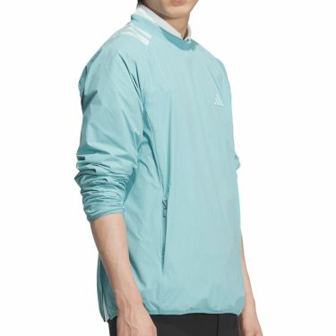 アディダス adidas　メンズ 撥水 スリーストライプス 長袖 プルオーバーウィンド JVU99　2025年モデル 詳細13