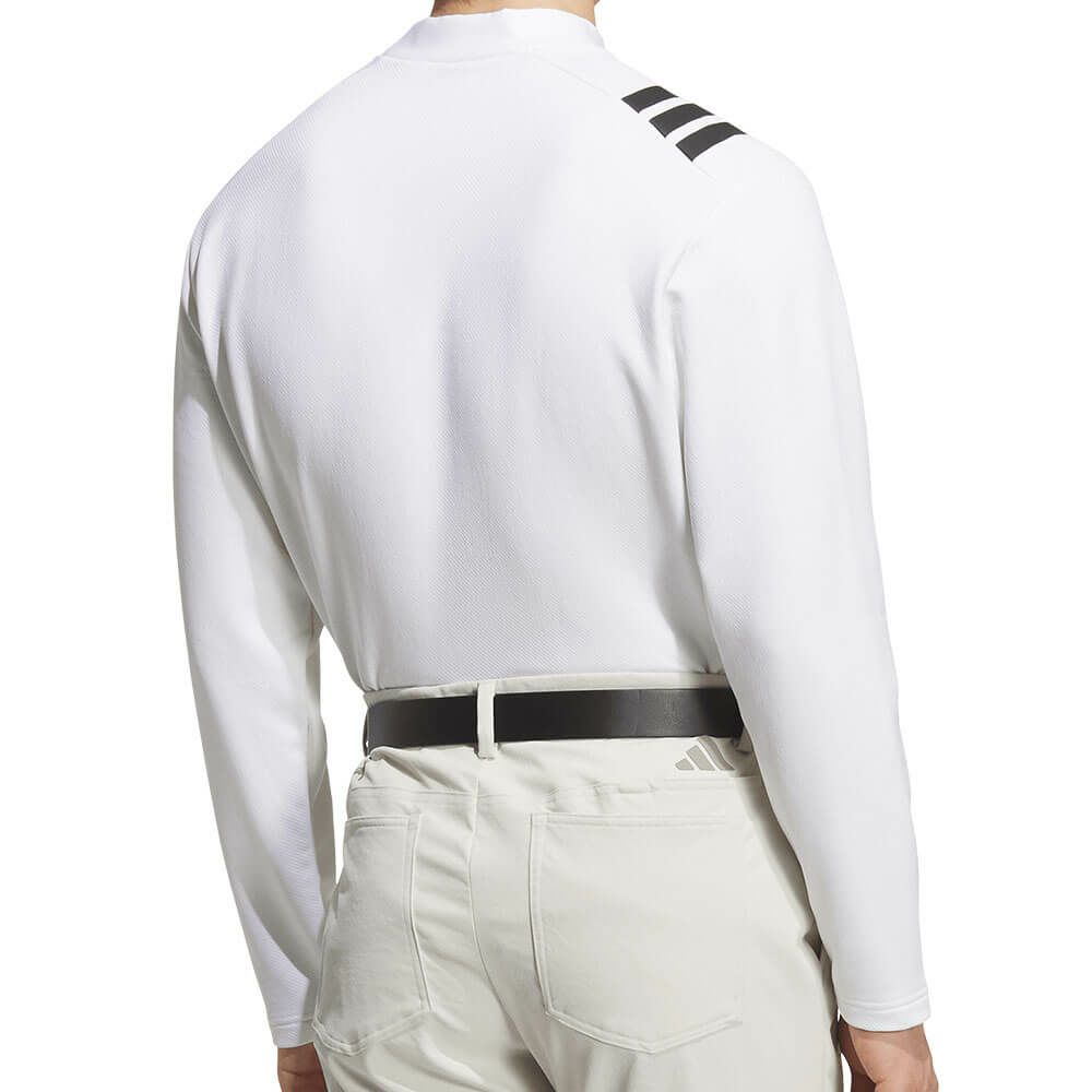 アディダス adidas　メンズ スリーストライプス 長袖 モックネック シャツ JVV04　2025年モデル 詳細3