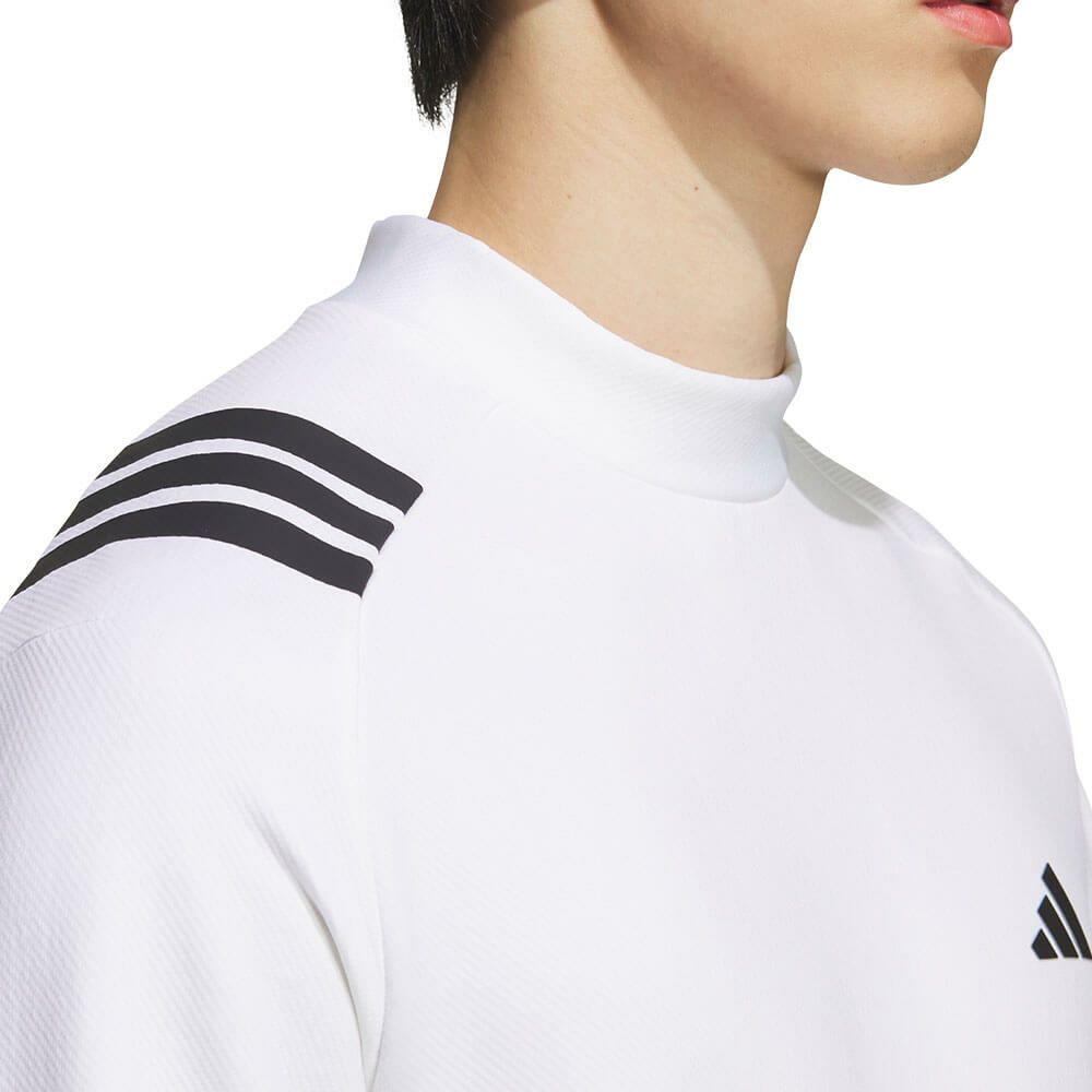 アディダス adidas　メンズ スリーストライプス 長袖 モックネック シャツ JVV04　2025年モデル 詳細5