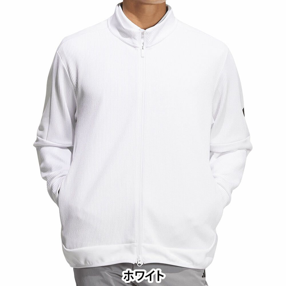 アディダス adidas　メンズ ファブリックミックス 長袖 フルジップ ジャケット TM204　2025年モデル 詳細2