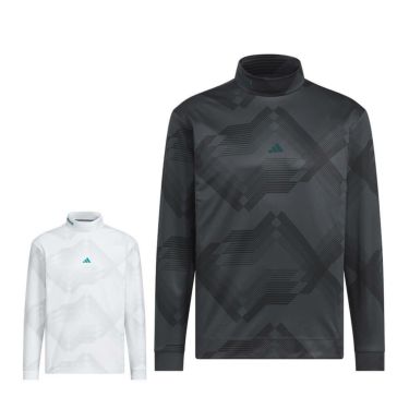 アディダス adidas　メンズ コードカオス 長袖 モックネック シャツ UV660　2025年モデル 詳細1
