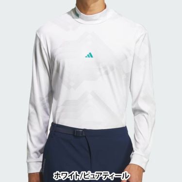 アディダス adidas　メンズ コードカオス 長袖 モックネック シャツ UV660　2025年モデル 詳細2