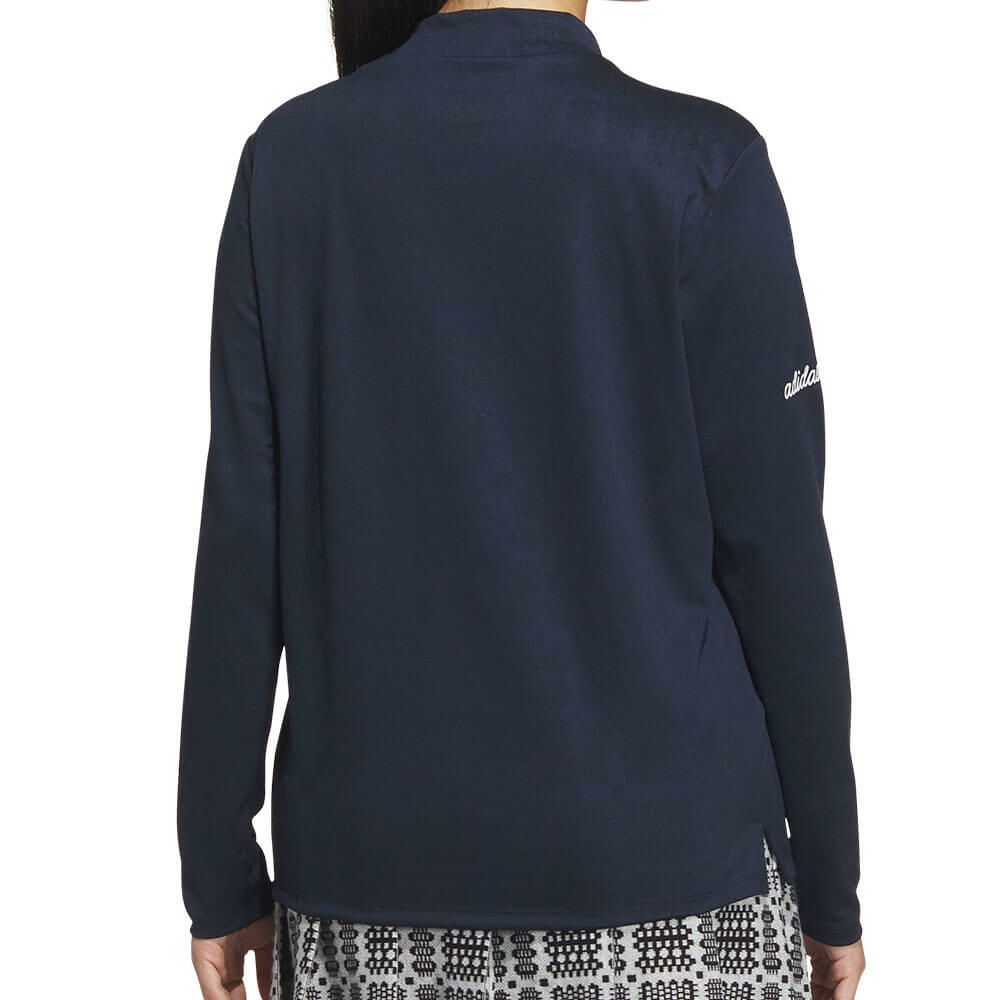 アディダス adidas　レディース ジャカード 長袖 モックネック シャツ JWJ97　2025年モデル 詳細3