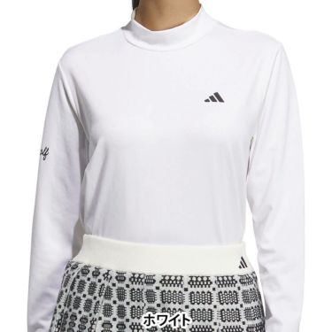 アディダス adidas　レディース ジャカード 長袖 モックネック シャツ JWJ97　2025年モデル 詳細7
