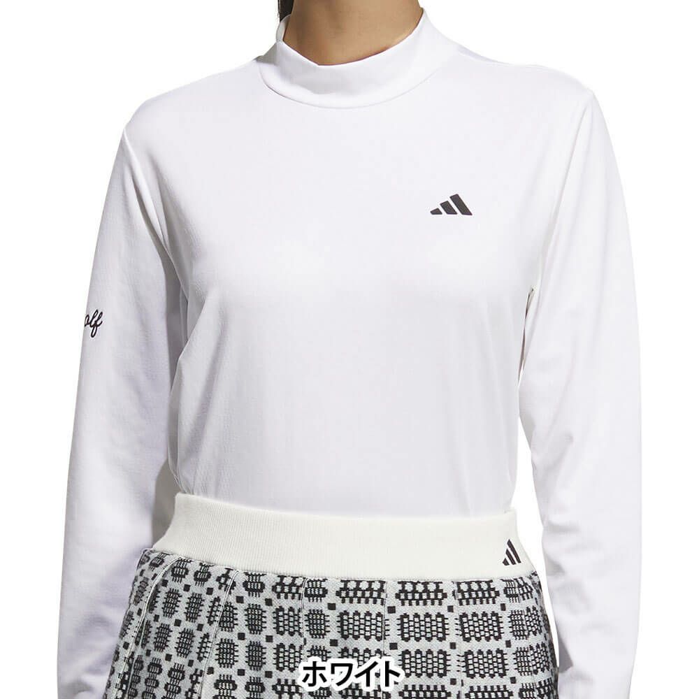 アディダス adidas　レディース ジャカード 長袖 モックネック シャツ JWJ97　2025年モデル 詳細7