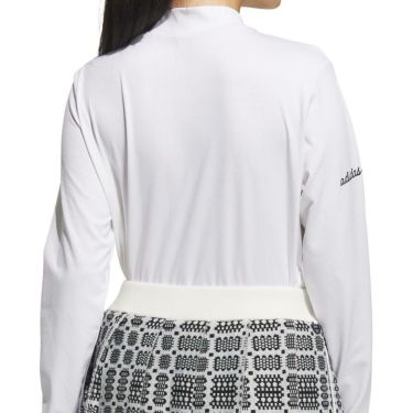 アディダス adidas　レディース ジャカード 長袖 モックネック シャツ JWJ97　2025年モデル 詳細8