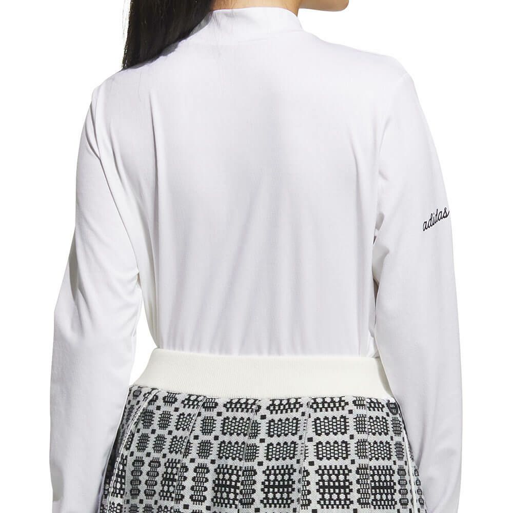 アディダス adidas　レディース ジャカード 長袖 モックネック シャツ JWJ97　2025年モデル 詳細8