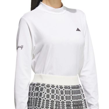 アディダス adidas　レディース ジャカード 長袖 モックネック シャツ JWJ97　2025年モデル 詳細9