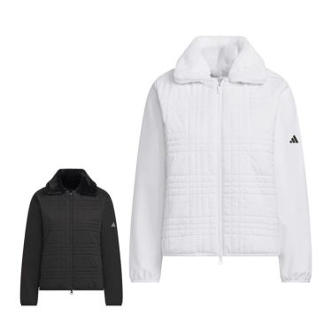 アディダス adidas　レディース デタッチャブルカラーキルト 長袖 ジャケット JWK08　2025年モデル
