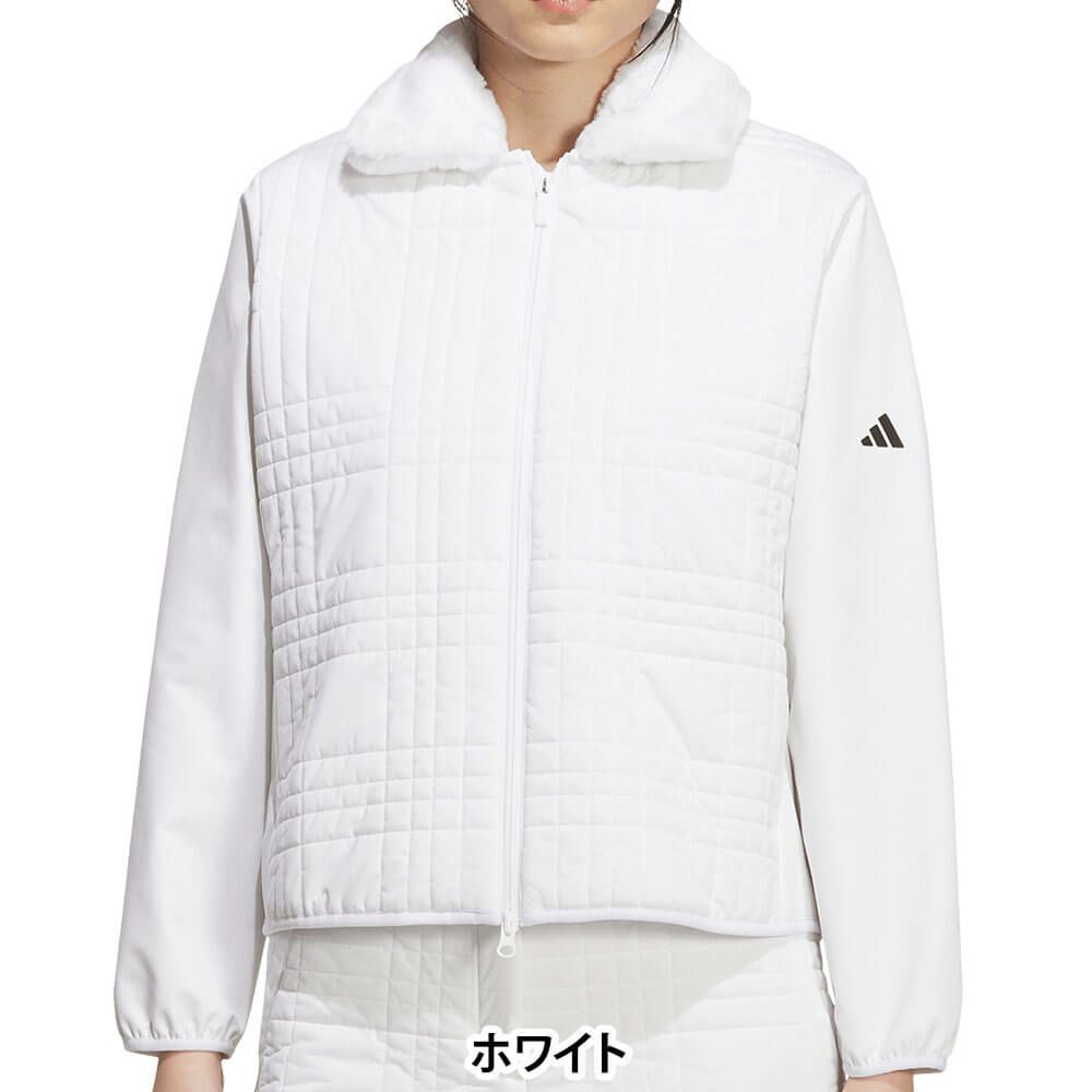 アディダス adidas　レディース デタッチャブルカラーキルト 長袖 ジャケット JWK08　2025年モデル 詳細2