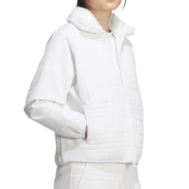 アディダス adidas　レディース デタッチャブルカラーキルト 長袖 ジャケット JWK08　2025年モデル 詳細4