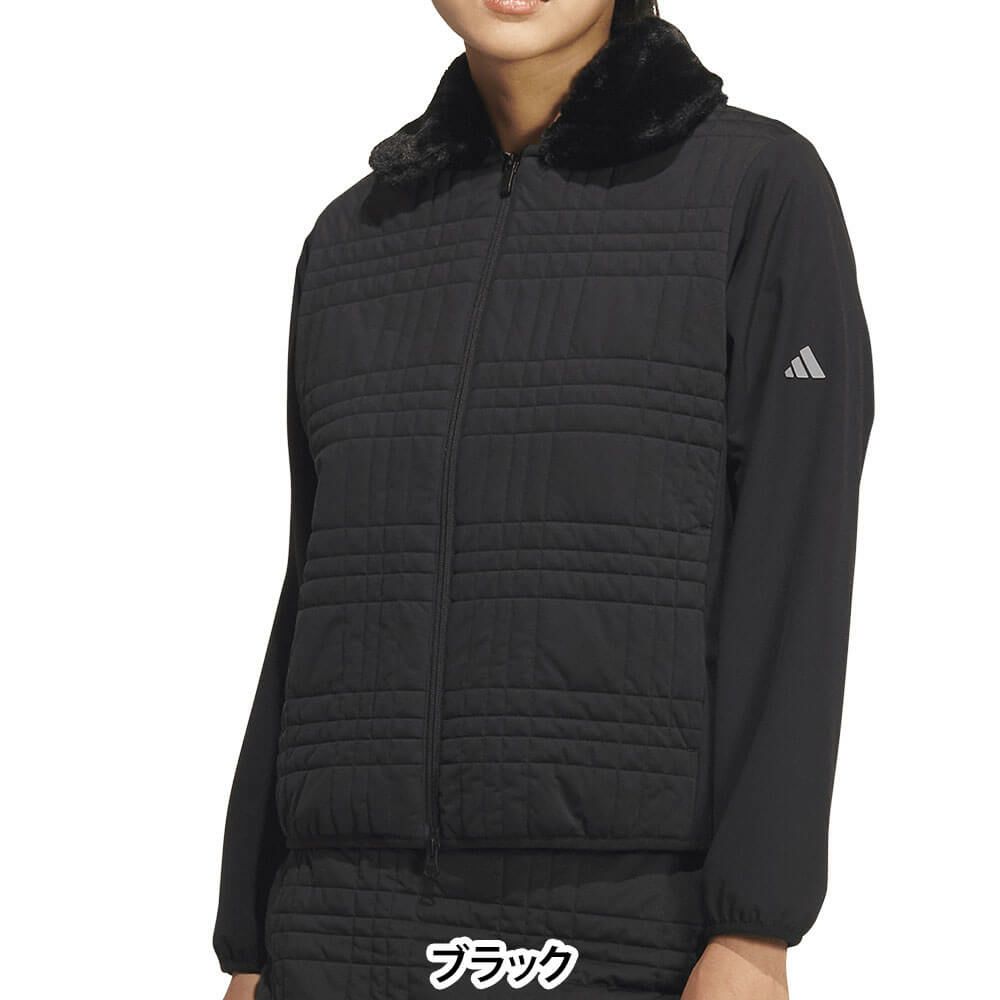アディダス adidas　レディース デタッチャブルカラーキルト 長袖 ジャケット JWK08　2025年モデル 詳細5